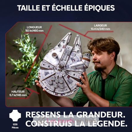 Halcón Milenario modelo mecánico U-70271 Ugears 3