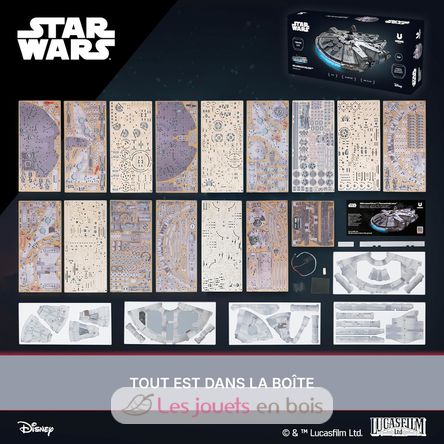 Halcón Milenario modelo mecánico U-70271 Ugears 9