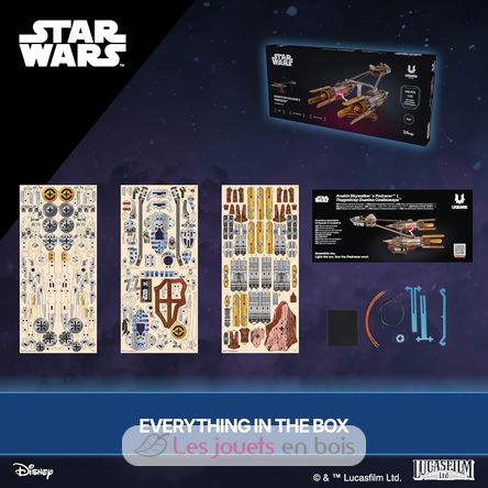 Anakin Skywalkers Podracer modelo mecánico U-70273 Ugears 9