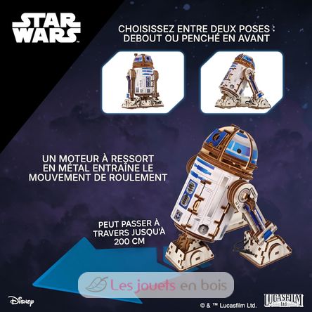 R2-D2 Star Wars modelo mecánico U-70272 Ugears 7