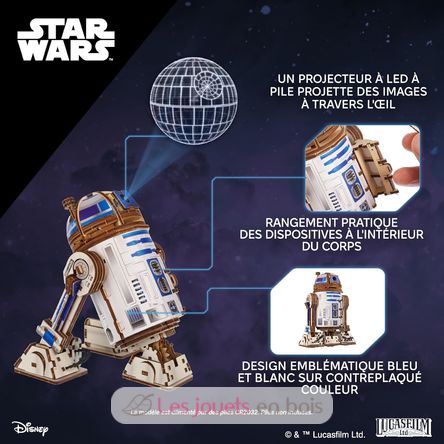 R2-D2 Star Wars modelo mecánico U-70272 Ugears 8