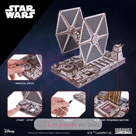 Star Wars TIE Fighter modelo mecánico U-70270 Ugears 3