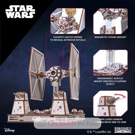 Star Wars TIE Fighter modelo mecánico U-70270 Ugears 4