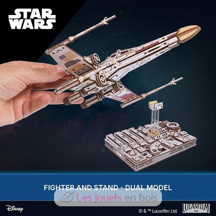 X-Wing de Luke Skywalker modelo mecánico U-70269 Ugears 5