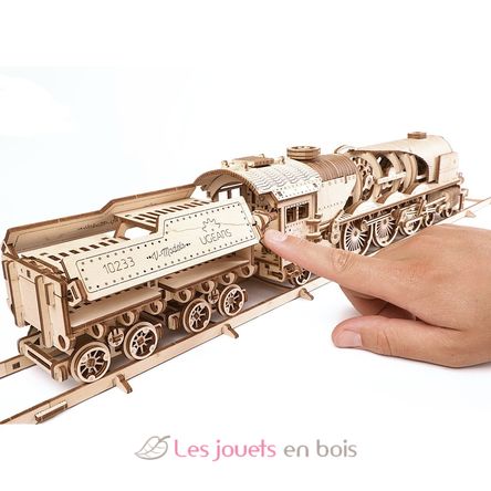 Tren a vapor V-Express modelo mecánico U-70058 Ugears 2