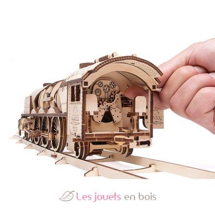 Tren a vapor V-Express modelo mecánico U-70058 Ugears 4