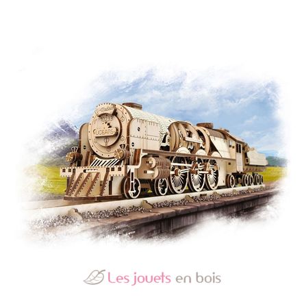 Tren a vapor V-Express modelo mecánico U-70058 Ugears 8