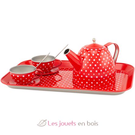 Juego de té de metal rojo UL5076 Ulysse 3