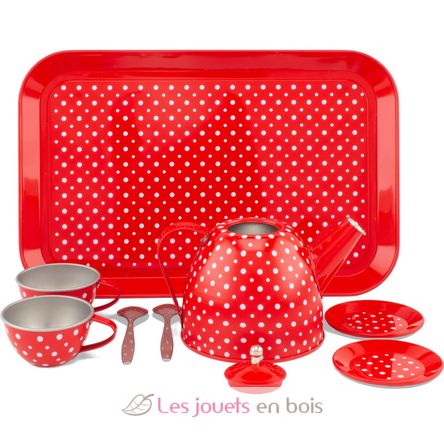 Juego de té de metal rojo UL5076 Ulysse 4
