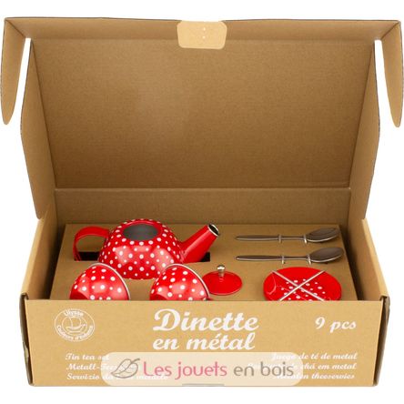 Juego de té de metal rojo UL5076 Ulysse 5