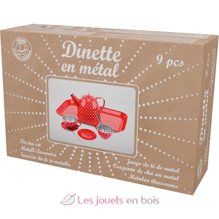 Juego de té de metal rojo UL5076 Ulysse 6