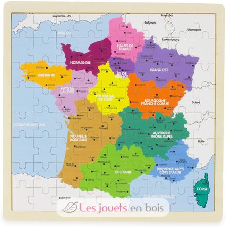 Mapa de las regiones de Francia UL-3971 Ulysse 3
