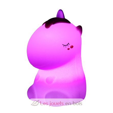 Luz nocturna Cosmo el unicornio rosa con purpurina LL-UNIPINKR Little L 5