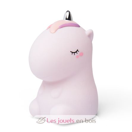 Luz nocturna Cosmo el unicornio rosa con purpurina LL-UNIPINKR Little L 1