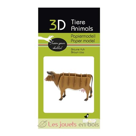 Modelo 3D de papel Vaca marron FRI-11715 Fridolin 2