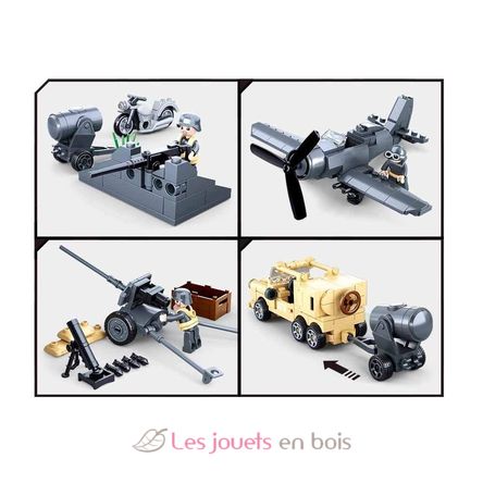 Army WWII - La Batalla 552 piezas SL-M38-B0812 Sluban 4