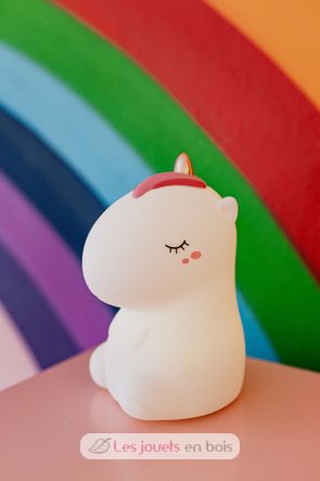 Luz nocturna Cosmo el unicornio blanco L-UNIWHITER Little L 4