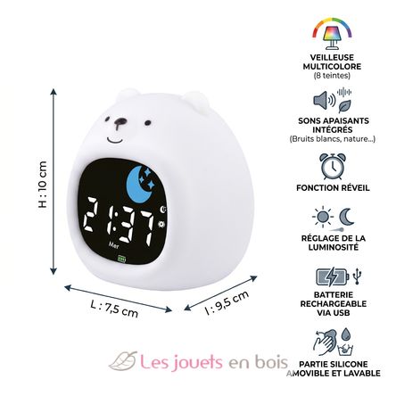 Luz nocturna y despertador Oso UL8159 Ulysse 4