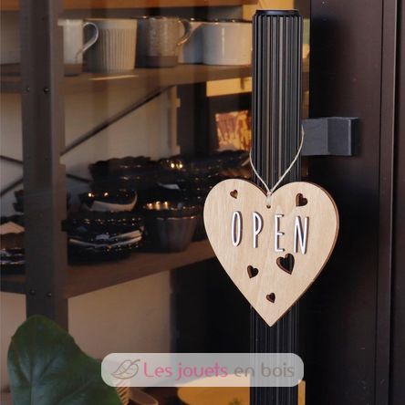 Adorno corazón de madera personalizable VI-CR10 Vintiun 6