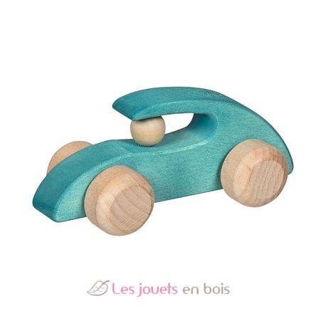Coche de carreras de madera para rodar GK55840 Goki 2
