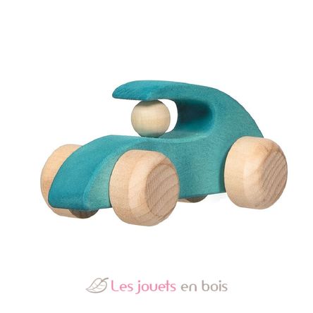 Coche de carreras de madera para rodar GK55840 Goki 1