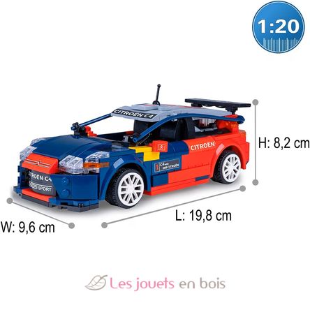 Coche deportivo Citroën C4 WRC 329 piezas C51078W CaDA 3