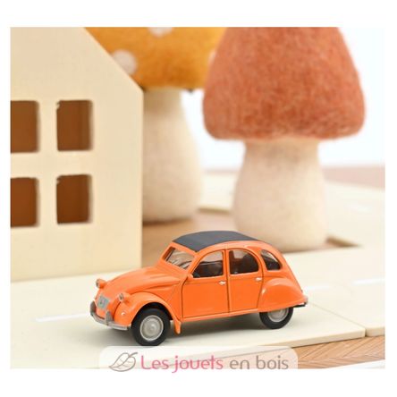 Citroën 2CV 1978 naranja en miniatura NO-AMC0191027-ORANGE Norev 2