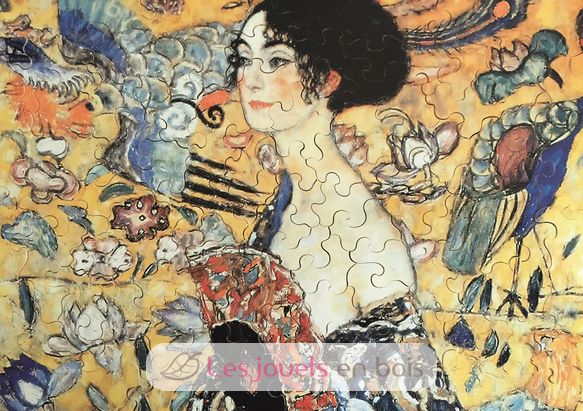 Dama con abanico de Klimt K515-100 Puzzle Michèle Wilson 1