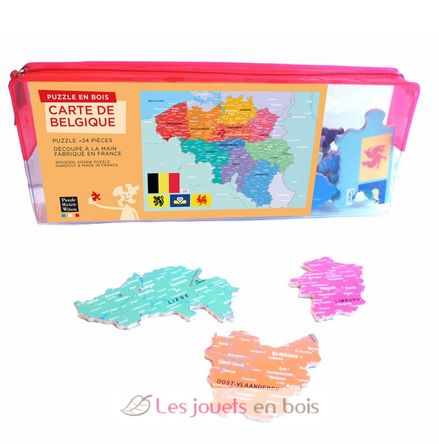 Mapa de Bélgica W83-24 Puzzle Michèle Wilson 1