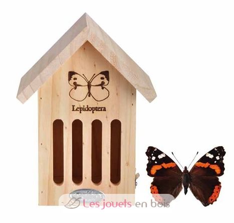 Caseta refugio de madera para mariposas ED-WA39 Esschert Design 1