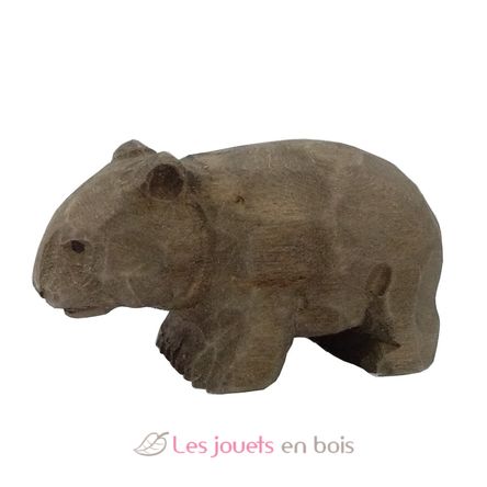 Figura Wombat en madera WU-40710 Wudimals 1