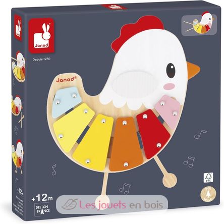 Xilófono de gallina J03335 Janod 2