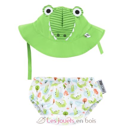 Camisa y gorro de cocodrilo (6-12M) EFK-122-010-020 Zoocchini 2