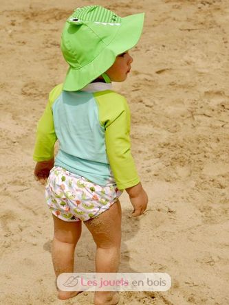 Camisa y gorro de cocodrilo (6-12M) EFK-122-010-020 Zoocchini 3