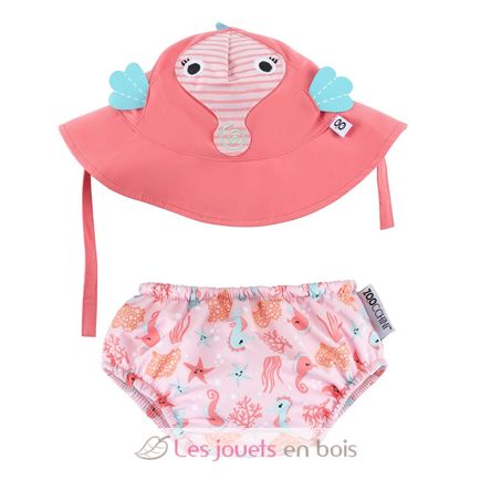 Camisa y gorro de caballito de mar (6-12M) EFK-122-010-023 Zoocchini 2